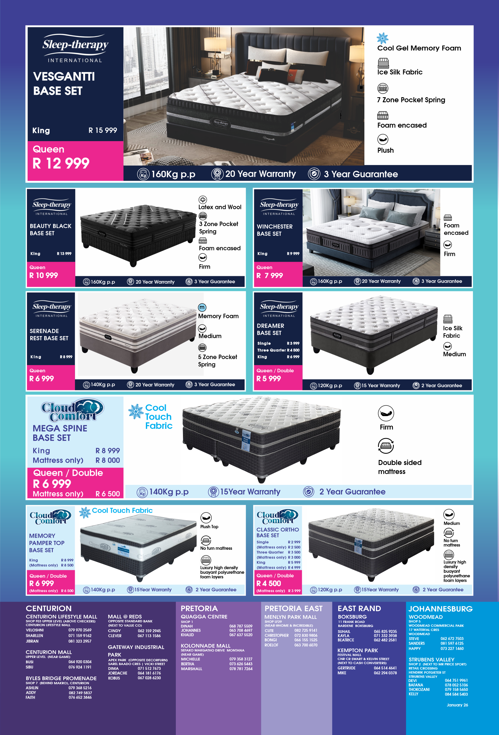mattressandcouch.co.za - furniture -furniture store - mattress store - mattresses - BROCHURE