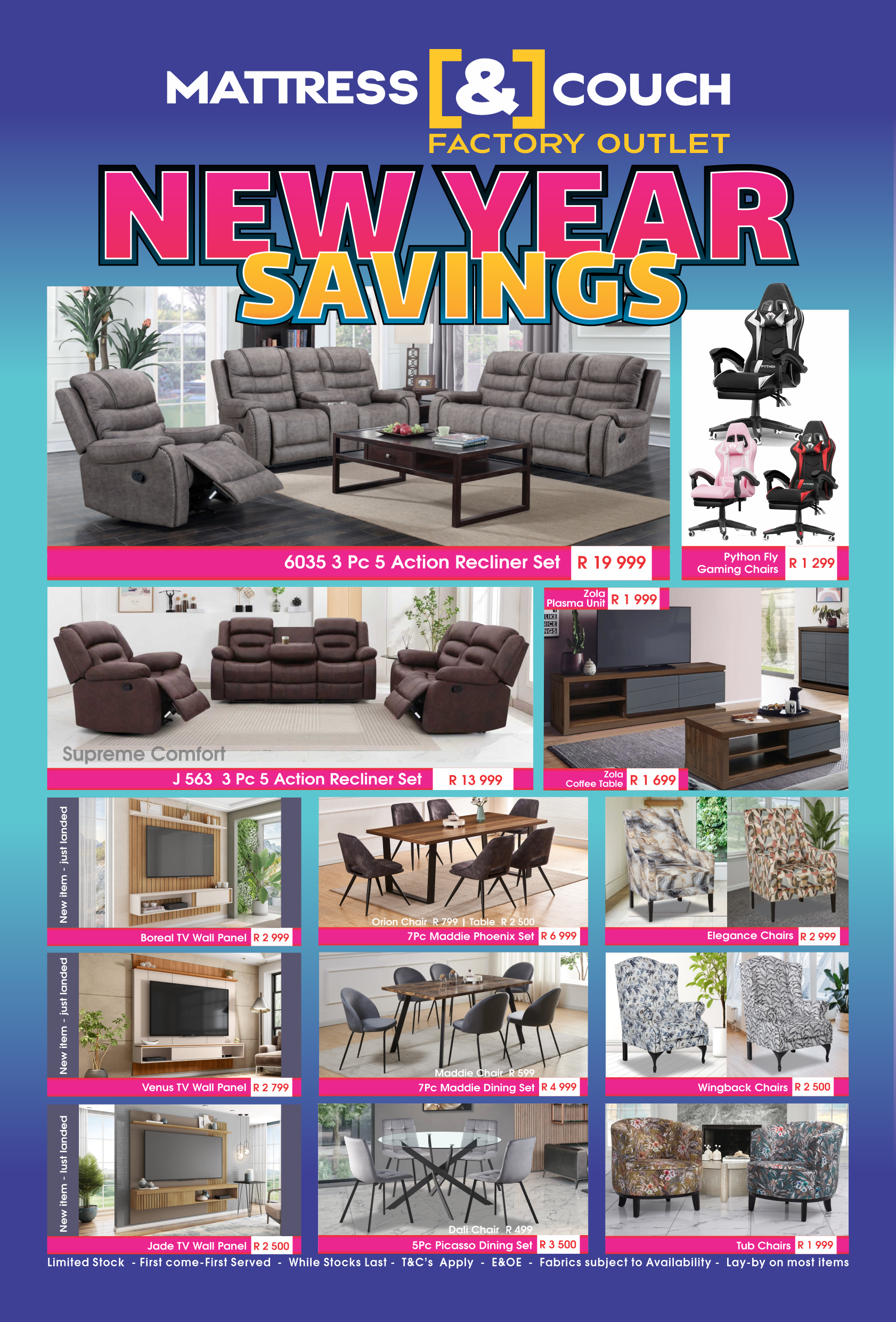 mattressandcouch.co.za - furniture -furniture store - mattress store - mattresses - BROCHURE
