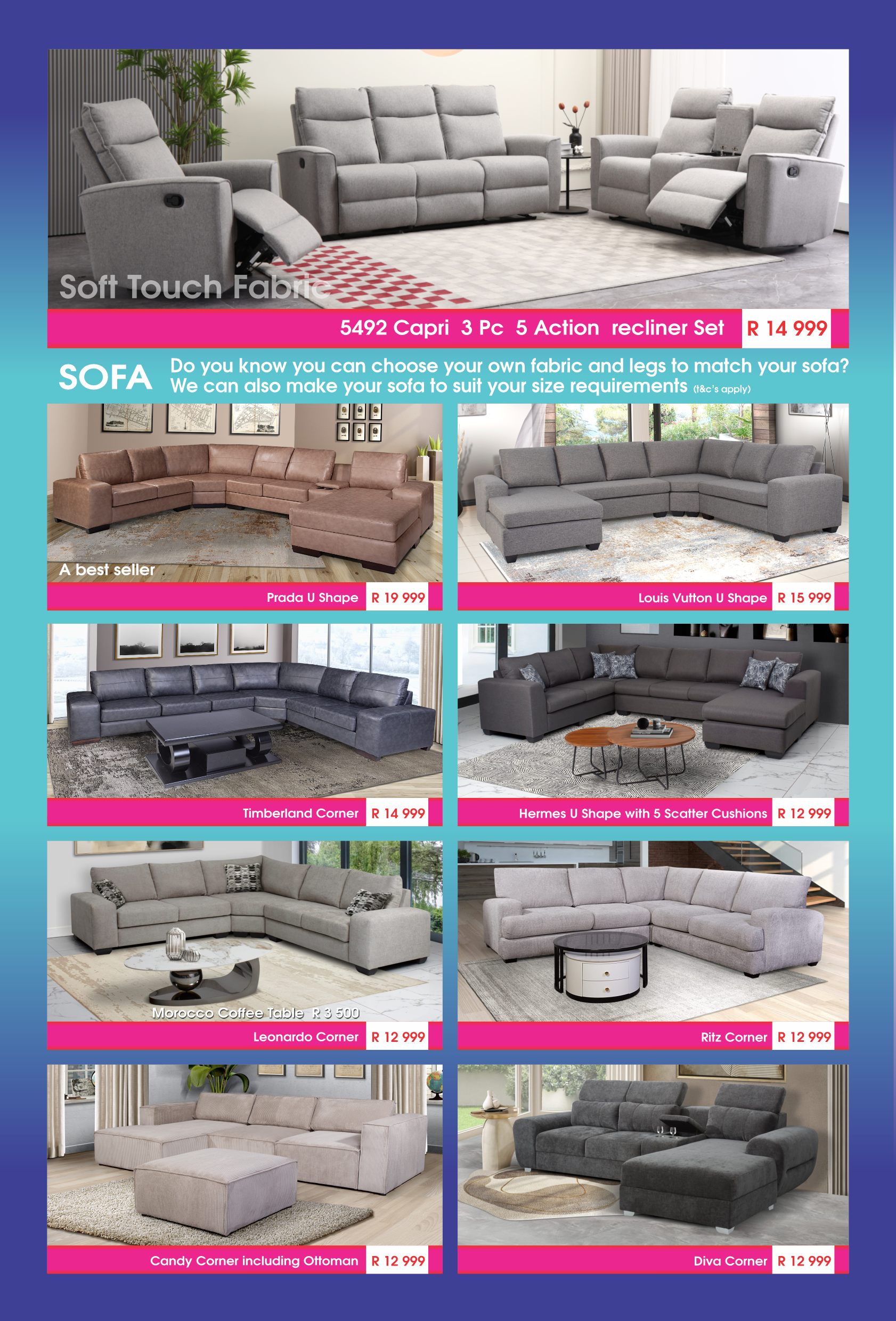 mattressandcouch.co.za - furniture -furniture store - mattress store - mattresses - BROCHURE