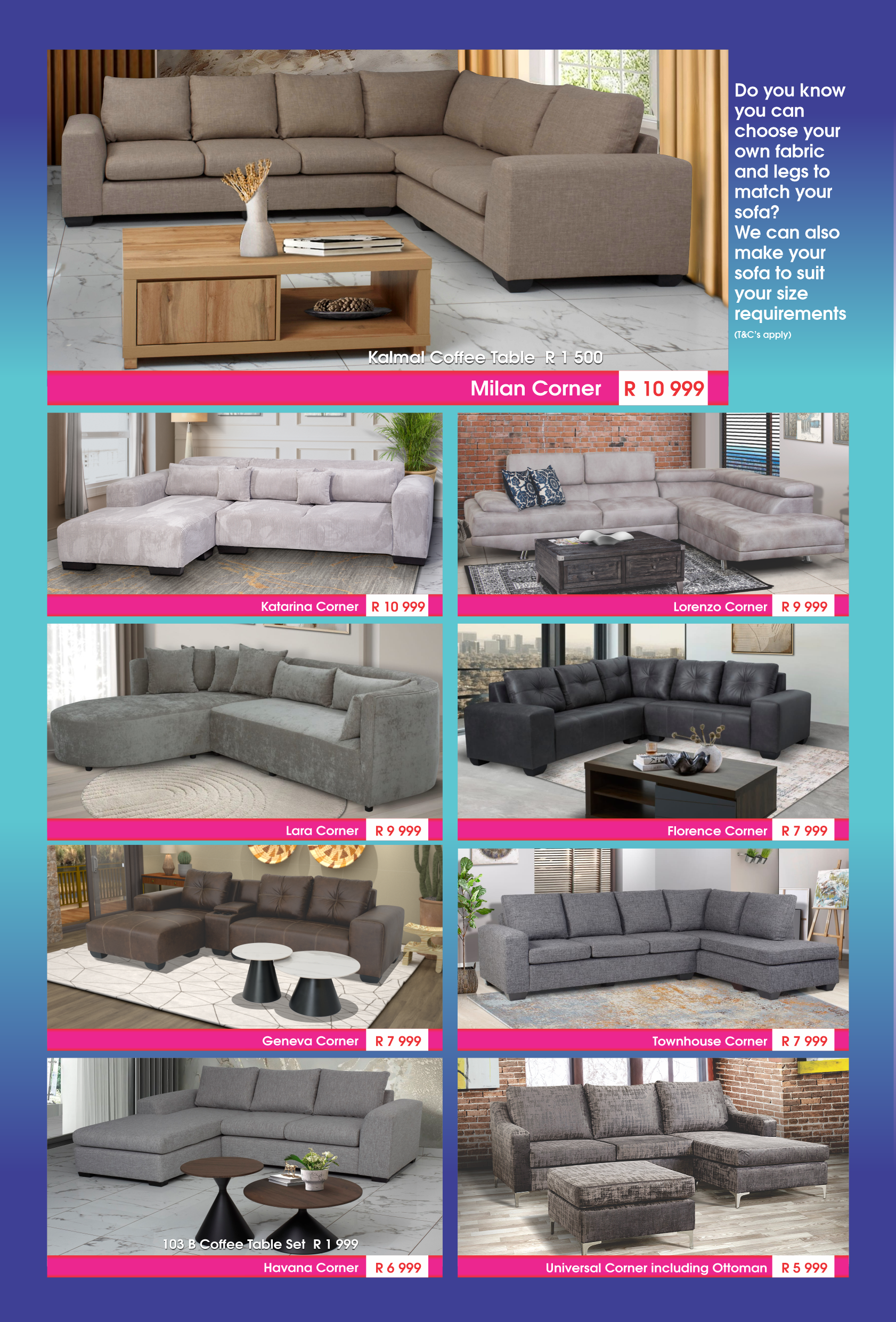 mattressandcouch.co.za - furniture -furniture store - mattress store - mattresses - BROCHURE