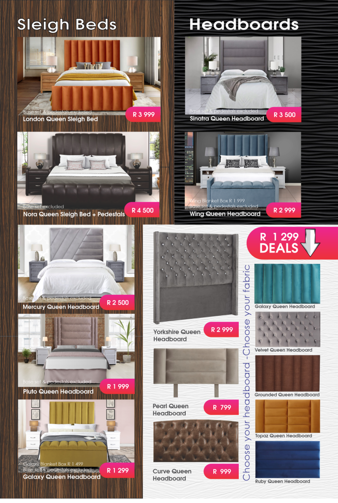 mattressandcouch.co.za - furniture -furniture store - mattress store - mattresses - brochure - flyer