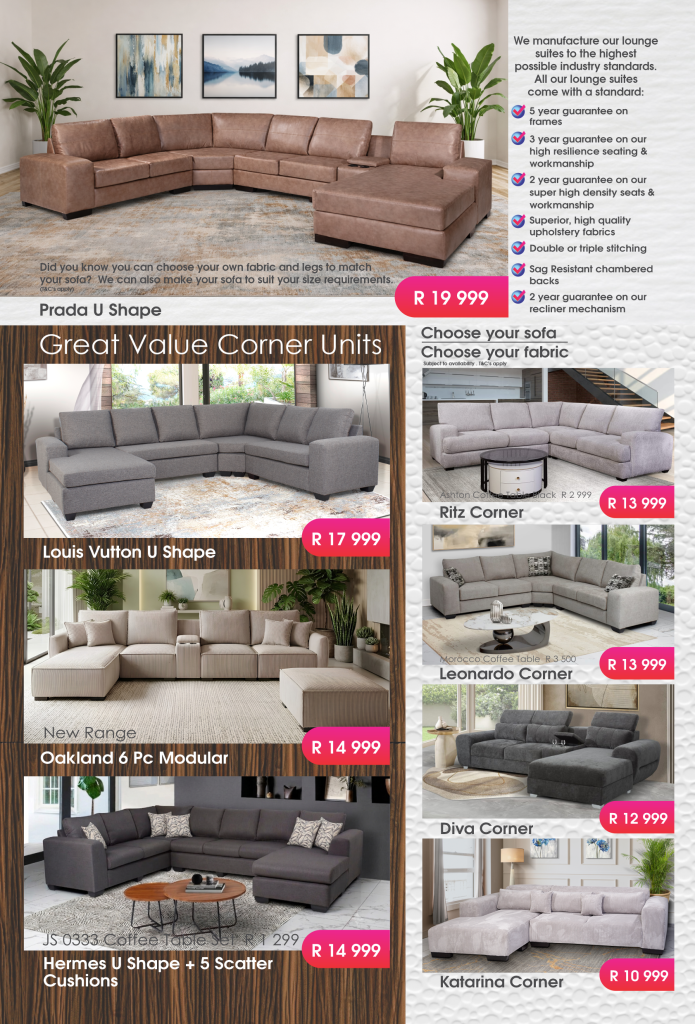 mattressandcouch.co.za - furniture -furniture store - mattress store - mattresses - brochure - flyer
