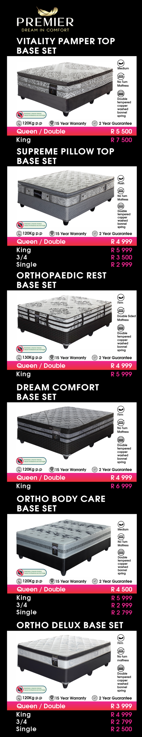 mattressandcouch.co.za - furniture -furniture store - mattress store - mattresses - base sets