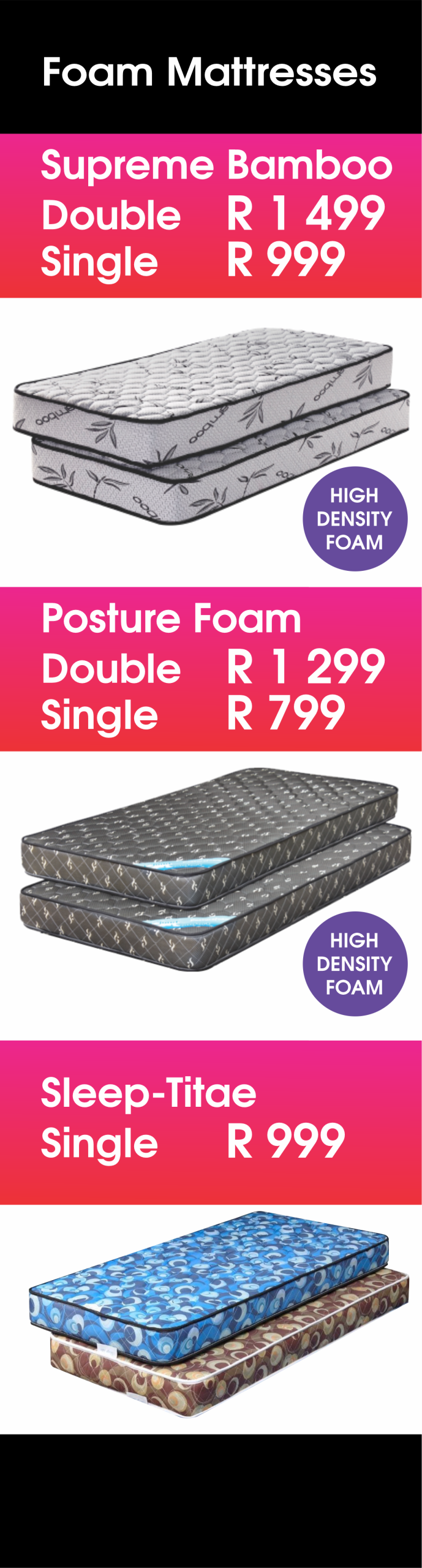 mattressandcouch.co.za - furniture -furniture store - mattress store - beds - mattresses - foam mattresses